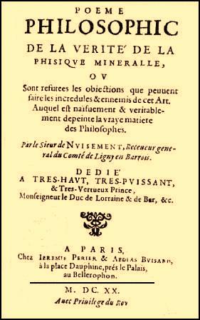 Nuisement, Clovis Hesteau; ,  : Poeme philosophic de la verite de la phisique mineralle.      . ()