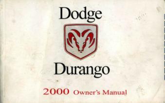 [ ]: Dodge Durango 2000 Owners Manual