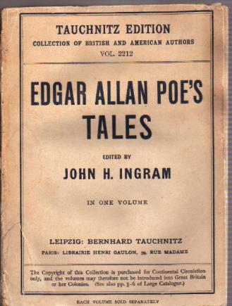 Poe, Edgar Allan: Tales by Edgar Allan Poe