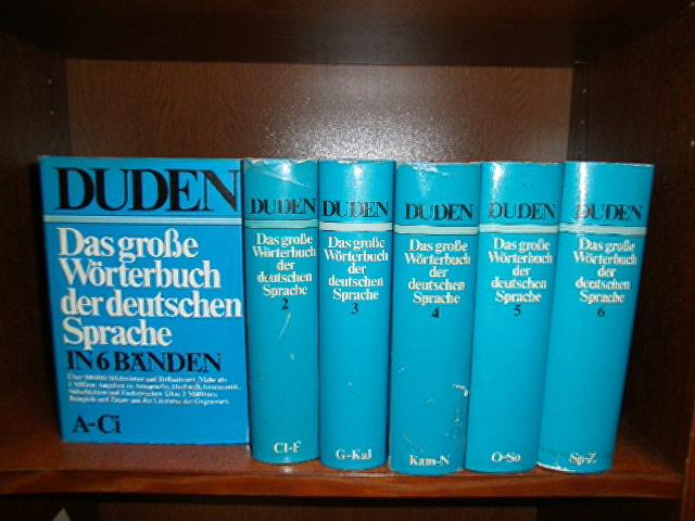 . Drosdowski, Gunther: Duden. Das grosse Worterbuch der deutschen Sprache