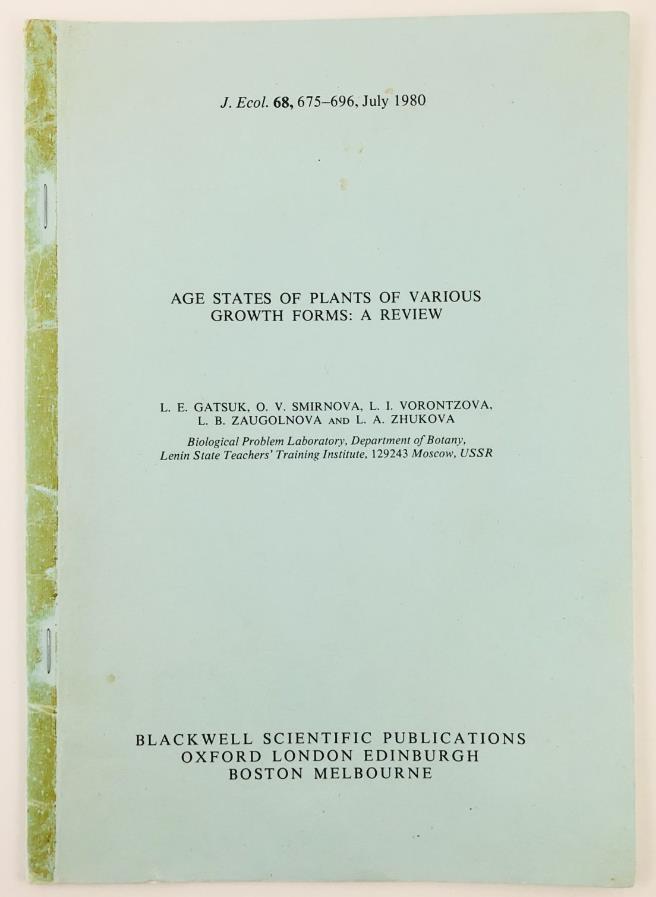 , ..; , ..; , ..  .:   - Age States of Plants of Various Growth Forms: A Review (     : )