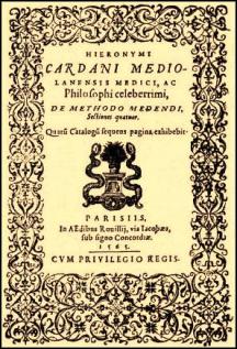Cardani, Hieronymi; , : De methodo medendi.   . ()