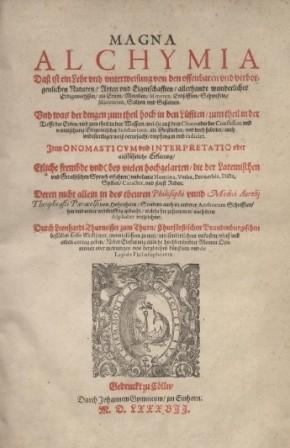 Thurneisser, Leonhardt; , : Magna Alchymia.  