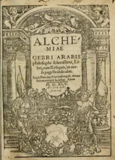 , ; Arabis, Gebri: Alchemiae ()