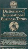 Capela, John J.; Hartman, Stephen W.: Barron's Dictionary of International Business Terms