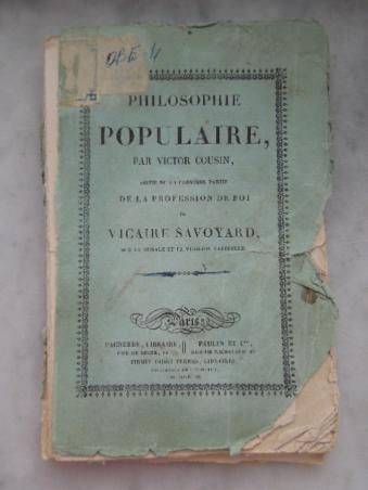 Cousin, Victor: Philosophie Populaire