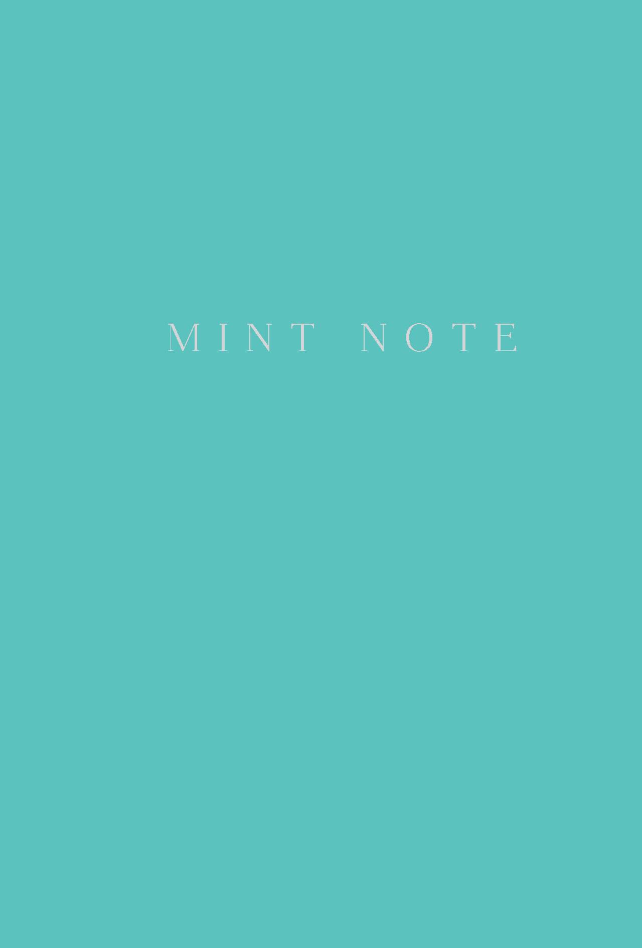 [ ]: Mint Note.    "" 