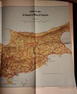 [ ]: A Visitors Map of Cyprus. Scale 1: 400000
