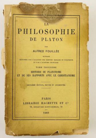 Fouillee, A.: La philosophie de Platon: Tome troisieme ( )