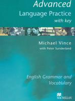 Vince, Michael; Sunderland, Peter: Advanced Language Practice with key: English Grammar and Vocabulary