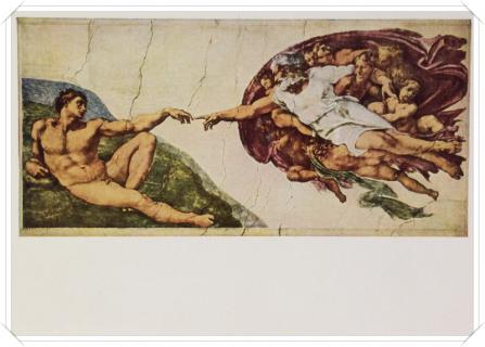 Michelangelo: Erschaffung des Menschen:  