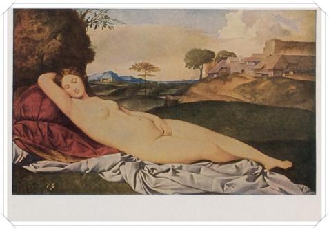 Giorgione: Schlummernde Venus:  