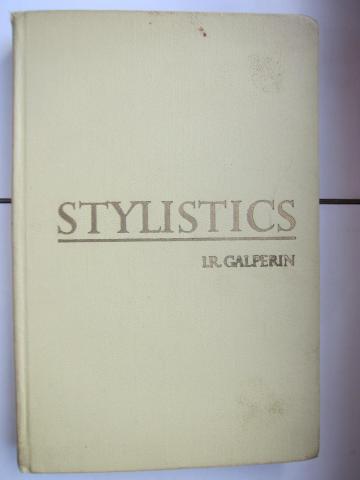 Galperin, I.R.: Stylistics